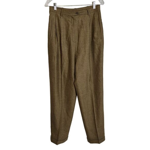 Polo Ralf Lauren wool and cashmere high waisted pleated pants sz 10 - Picture 3 of 9